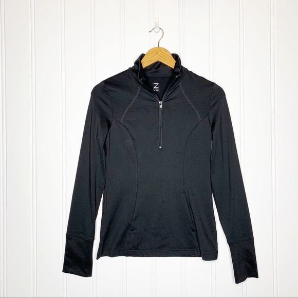 Z by Zella Black Half Zip Long Sleeve Size XS - Picture 1 of 6